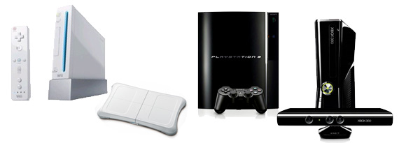 Consoles de jeux, Wii, Xbox et Playstation