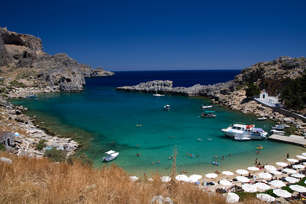 La plage de Lindos