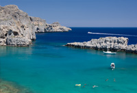 La plage de Lindos