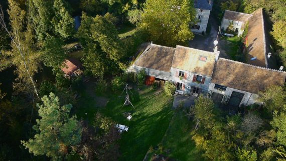 vue arerienne de la maison de la parenthèse inattendue