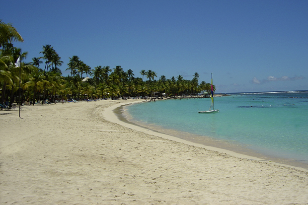 Plage du Club Med à Saint-Anne