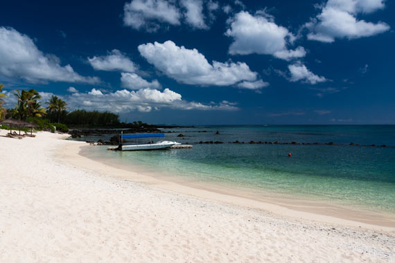 Plage de l'hôtel le Récif à l'île Maurice