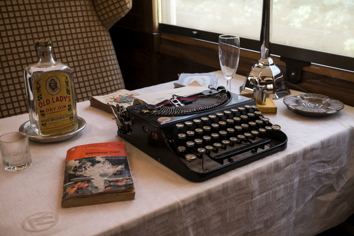 Dans un wagon de l'Orient Express