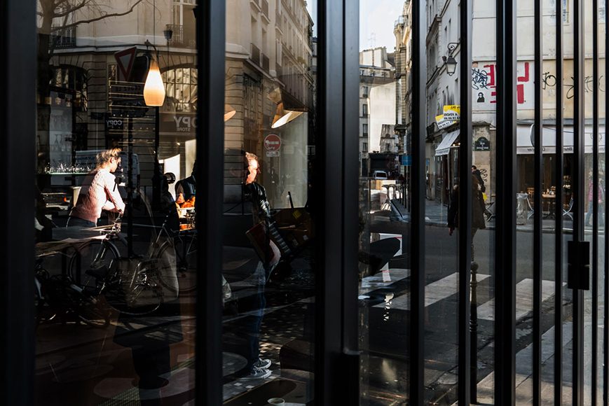 Terrasse dans le marais