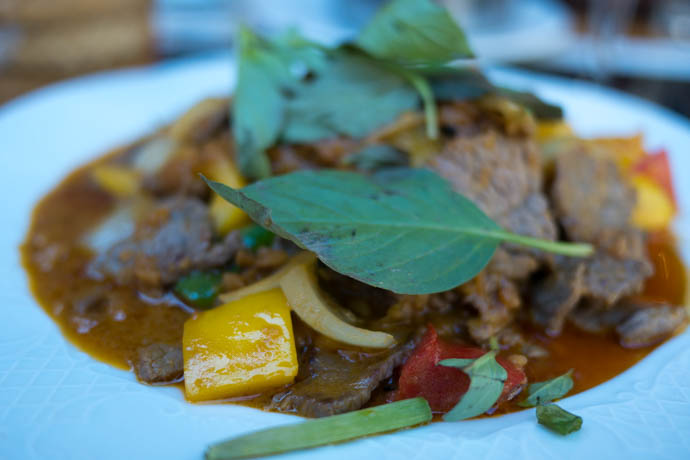 bœuf au curry rouge