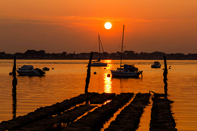 Coucher de soleil sur la presqu’île de Rhuys