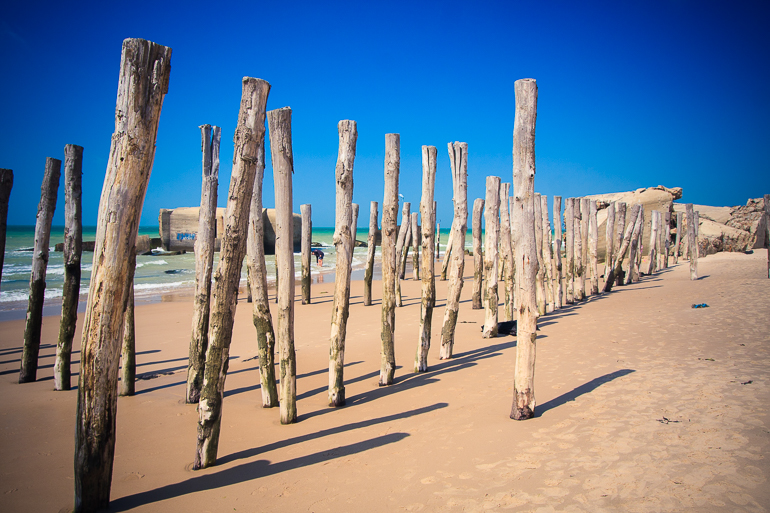 Plage et bunker