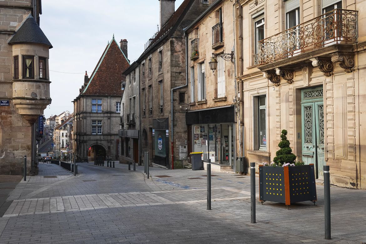 Le centre ville de Luxeuil