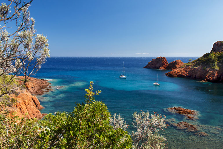 Le Cap Estérel et la corniche d’or