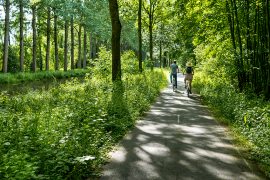 Une balade à vélo le long du canal de l'Ourcq