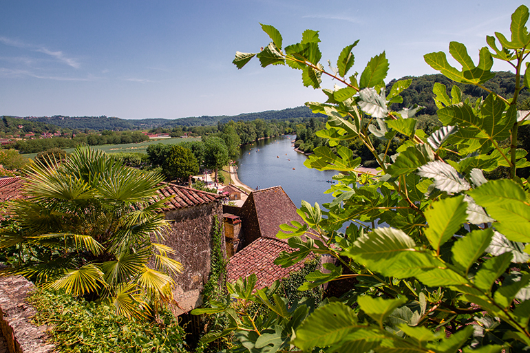 Vue sur la Dordogne depuis la Roque Gageac