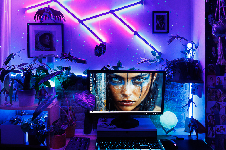 Ambiance nuit avec des Nanoleaf