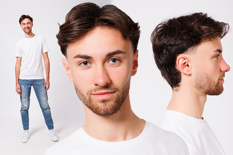 Exemple de polas pour un mannequin homme