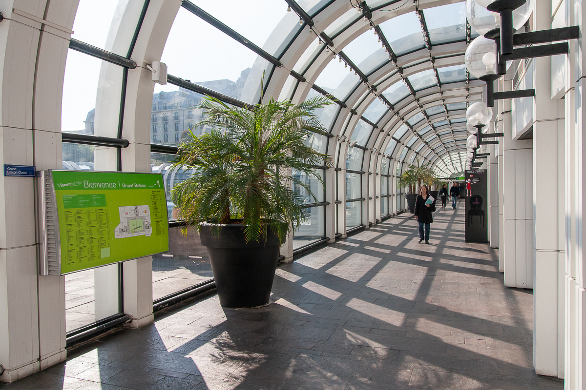A l'intérieur du forum des Halles