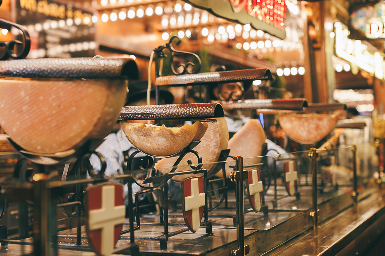 Stand de raclettes aux Tuileries
